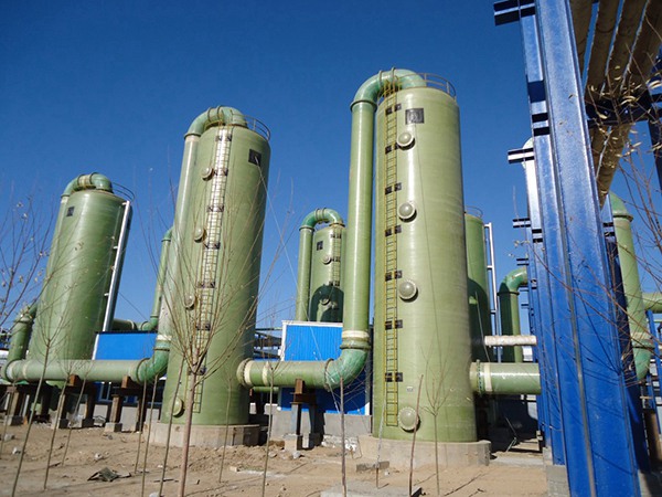 玻璃鋼脫硫脫硝塔-同時去除硫化物和氮氧化物-環保凈化-穩定運行